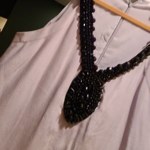 Dress w/Embellished Neck